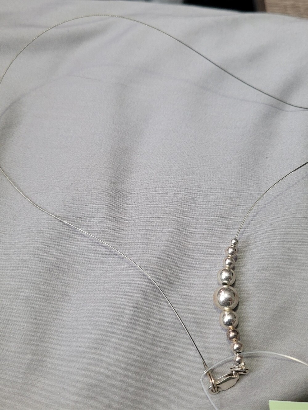 Sterling Silver Beaded Pendant Necklace - Women Tops Accessory